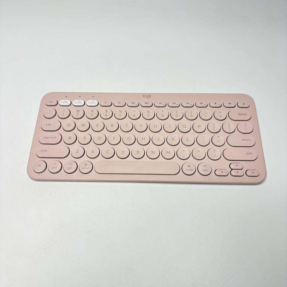 Logitech Pebble Keys 2 K380s Multi-Device Bluetooth Wireless Keyboard Tonal Rose
